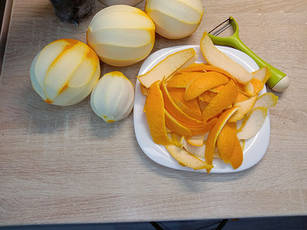 цедра апельсинов и лимона